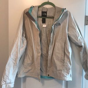 Cream North Face Rain Jacket